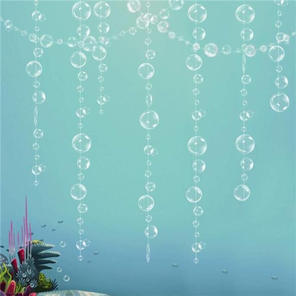 Bubble Garland White 36 Ft Mermaid Ocean Party Backdrop